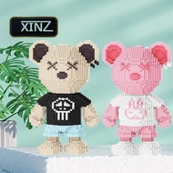 Lego bearbrick Assembled Model 38cm XINZ Cute Cute Bear Jigsaw Puzzle Model