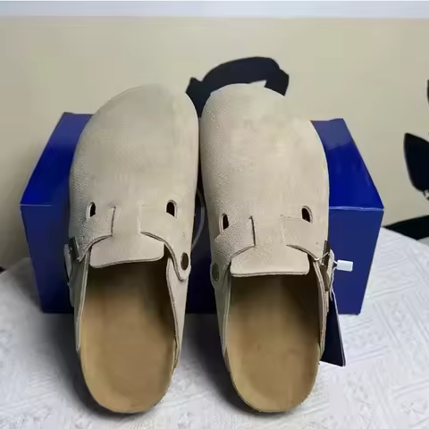 2026 New Fashion Leather Sandals for Men And Women Retro CasualComfortable Anti-Slip Beach Shoes for