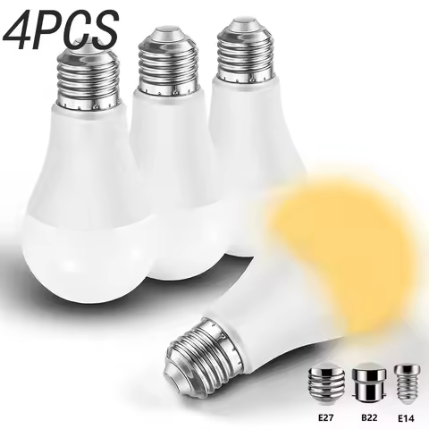 4PCS LED Light Bulb E27 E14 B22 AC220V SMD2835 3W 6W 9W 12W 15W 18W 20W Energy Saving Bulb Non dimma