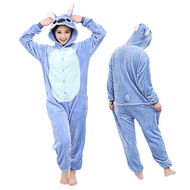 Disney Stitch Onesie for Adults Unisex Men and Women Pajama Sleepwear Movie TV Character