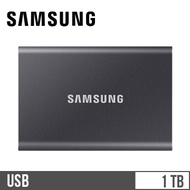 SAMSUNG三星 T7 USB 3.2 1TB 移動固態硬碟 灰 MU-PC1T0T/WW