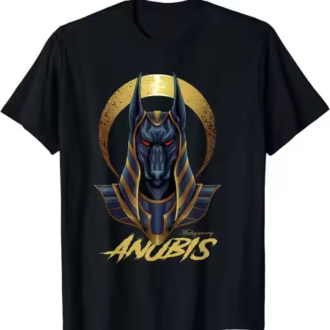 NEW LIMITED Anubis Ancient Egyptian Black and Gold T Shirt Size Idea S 5XL