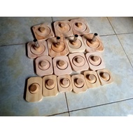 1 pcs donut mold, 5 sizes, size 5, 6, 7, 8, 9 cm + Ring for punching holes