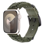 Sport Leather Strap For iWatch SE 40mm 44mm Ultra 49mm 45mm 41mm Umbrella Rope Band iWatch Series 3 