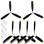 Outus 6 Sets F4u RC Plane Propeller 3 Blade Propeller Compatible with 761-8 761-9 761-16 T28 P47 Fig