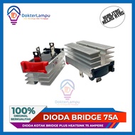 75A 7510 BRIDGE DIODE 75A 75 75 AMPEREa BRIDGE BOX DIODE PLUS HEATSINK