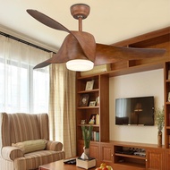 Vintage Ceiling Fan With Lights and Remote Control Retro Room Ceiling Fan