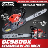 Gergaji kayu pohon chainsaw chain saw 26inch Proquip QC9800X QC9800