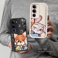 Casing Couple Phone For VIVO Y19S Y04 4G Y21D Y29S Cute Cartoon Silicone Judy Nick Shockproof Cover 