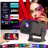 HY320 Pro Projector Android 13.0 4K WiFI Portable Projector Mini Mobile Projector Smart Android LCD 