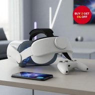 Enhanced Comfort Head Strap Replacement for Oculus Quest 2 and Meta Quest 2, Adjustable Strap for Be