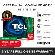 TCL C855 QD-Mini LED | 4K TV Google TV 65 75 85 inch | 144Hz VRR | Dolby Atmos | Dolby Vision | IMAX Enhanced | HDR 10+