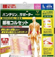 萬特力Kowa支撐帶 腰椎護腰帶 粉彩粉色 大號 L尺寸