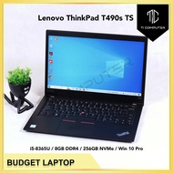 Lenovo ThinkPad T490s Touchscreen Intel Core i5-8365U 8GB DDR4 OB RAM 256GB NVMe SSD Refurbished Lap