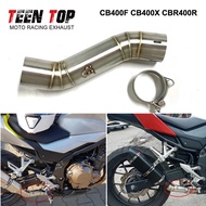 Side Motorcycle Exhaust Middle Pipe For Honda CB400F CB400X CBR400R Middle Link Pipe 51mm Escape Mot