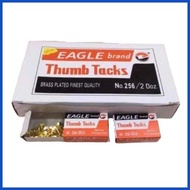 ⚠️ ✫ ∧ EAGLE BRAND & MITSUKO BRAND THUMBTACKS(MORE  QUANTITY) ,GOLD THUMBTACKS IN 24PACKS IN A BOX