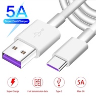 Super Fast Charging 5A Type C Cable for Huawei P50 p40 P30 P20 Pro lite Mate 30 20 10 Pro P10 Plus l