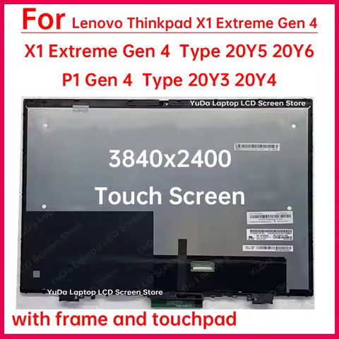 16" Touch Screen For Lenovo ThinkPad X1 Extreme Gen 4 20Y5 20Y6 P1 Gen 4 20Y3 20Y4 LCD Display Digit