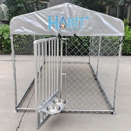 3x1.5m Hot Galvanized Dog Cage Dog House Shed Sunshade Rainproof Ventilation Breathable Pet Running 