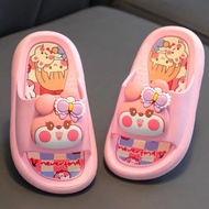 รองเท้าเด็กแบบสวม แต่งโบว์ตุ๊กตาลายน่ารัก รองเท้าแม่ลูก มีของเด็กและผู้ใหญ่