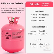 [SG Seller]  Helium Tank/Disposable Balloon Gas Tank/Helium Gas Tank for Foil balloons Latex Balloon/20/30/50/70Ball
