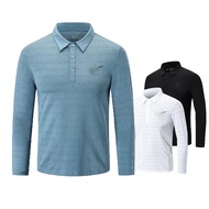 Tracksuit Polo T Shirt Men Spring Summer Breathable Quick dry Lelaki T-shirt sukan Sports Polo Men Golf Long sleeved Polo Shirt