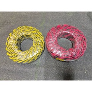 Red and black twisted speaker wire 1.5 pure copper core (price 1m) speaker cable wayar speaker