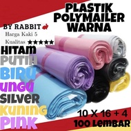 Polymailer plastic bag COLOR 10X16+4 (10X20) CONTENTS 100 SHEETS PLASTIC PACKING ONLINE POLYMAILER E
