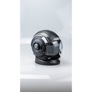 ZEUS 218 ZS218 MATT BLACK MOTORCYCLE HELMET SS12 SS 12 WHITE IMPORTED HELMET, ORIGINAL, SNI