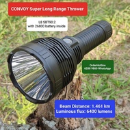 Convoy Super Long Range Thrower Flashlight Torch. 大功率極強光特遠射程手電筒