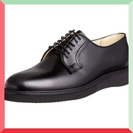 Haruta Men's Leather Postman Shoes with Vibram Sole, Lace-Up Style, 3E Width (Black) 711P - Various 