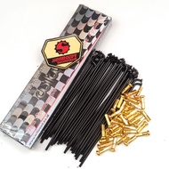 Nipple Spokes 9 x 159 Black Wilwood Spokes/