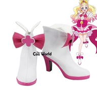 Best Seller Sepatu Boot Hak Tinggi Cosplay Pretty Cure Haruno Haruka Cure Flora