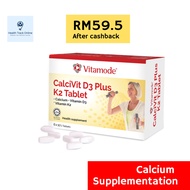 【RM49.5 after cashback】Vitamode Calcivit D3 Plus K2 60's  | Halal & Vegetarian Friendly EXP 04/2026