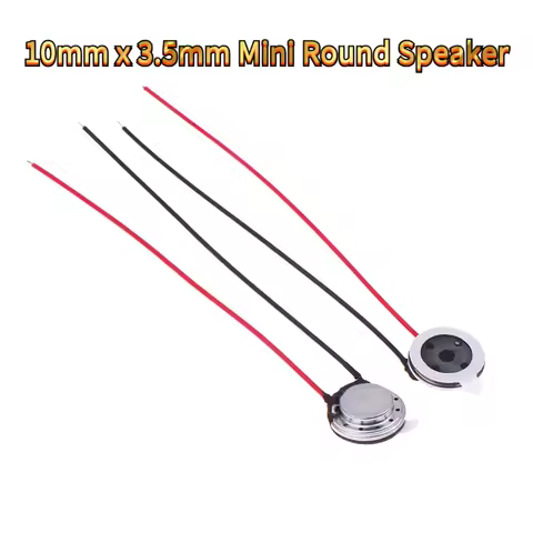 5/10-Pack 10mm Micro Loudspeaker, 8 Ohm 0.5W Internal Magnet ,Replacement Mini Speaker for Earphones