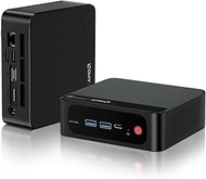 Beelink SER5 MAX Mini PC, AMD Ryzen 7 6800H(8C/16T, Up to 4.7GHz), Mini Computer 32G LPDDR5 RAM 1TB 