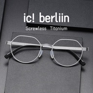 [B Titanium Glasses] IC berlin Pure Titanium Glasses Frame Screwless Glasses Metal Frame Glasses IC 