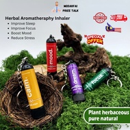 Natural Herb Inhaler | Pocket Aromatherapy 4-in-1 | Mood Booster, Focus, Calm, Deep Sleep Aid