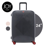bbag shop : CAGGIONI กระเป๋าเดินทาง รุ่นจอย (Joy) C20021 ขนาด 24 นิ้ว [สีเทา/สีนู้ด/สีเหลือง] วัสดุPP100% 4 ล้อ ล้อคู่ หมุนได้ 360 องศา ระบบกุญแจล็อค TSA กระเป๋าเดินทางล้อลาก คาจีโอนี่