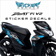 honda Beat fi v2 Sticker Decals