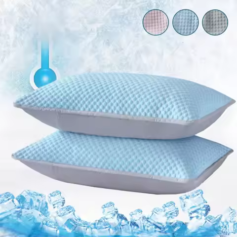 1-2pc Summer Cool Bean Pillowcase - Breathable Air Conditioning Pillow Cover for Hot Sleepers No Ins