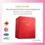 CONCEVOIR Myo-Inositol & D-Chiro-Inositol Supplement (3g x 30days) | PCOS | Fertility | Hormonal Imb