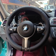 BMW M3M4 ฝาครอบพวงมาลัยแบบปะติดปะต่อสำหรับ BMW 3 Series GT 2 Series X6 ยางบิด ด้านในเป็นผ้าขนสัตว์ ก