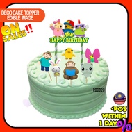 READY STOCK Happy Birthday Cake Topper Didi & Friends Decoration Set Party Accessories Banner Hiasan