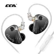 CCA Rhapsody Metal Wired Headphone In Ear Monitor Earbuds HiFi Bass Earphone High-performance dual- 