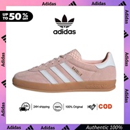 Adidas GAZELLE Pink White Sneakers Low Cut Indoor Women