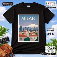 ITALY SOUVENIR T-SHIRT 12 WEAR ITALY COUNTRYTAG COTTON 24S SOUVENIR PREMIUM GIFT
