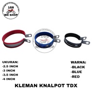 TDX/GT Exhaust Clamp [Size: 2.5 Inch 3 Inch/ 3.5 Inch/ 4 Inch/] Exhaust Protector Rubber