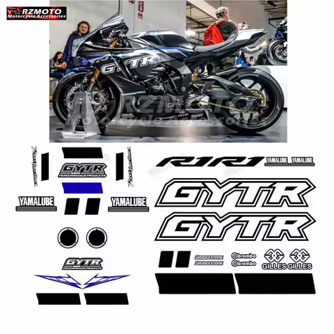 For Yamaha YZF-R1 YZF R1 GYTR Motorcycle Parts Fairing Sticker Full Vehicle Reflective Waterproof St