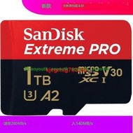 2023款閃迪存儲tf卡1T SanDisk Extreme PRO 1TB microSD卡讀200M【優選精品】